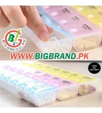 21 Compartment Tablet Pill Case Box